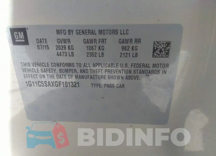 1G11C5SAXGF101321 Photo# 9