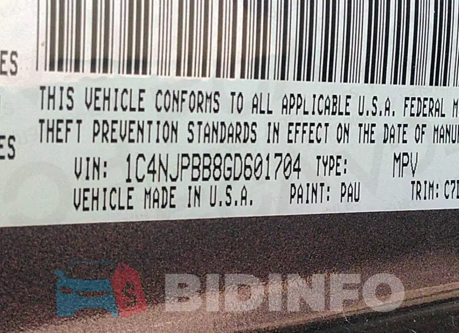 1C4NJPBB8GD601704 Photo# 9