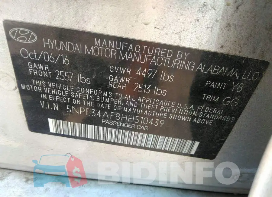 5NPE34AF8HH510439 Photo# 8