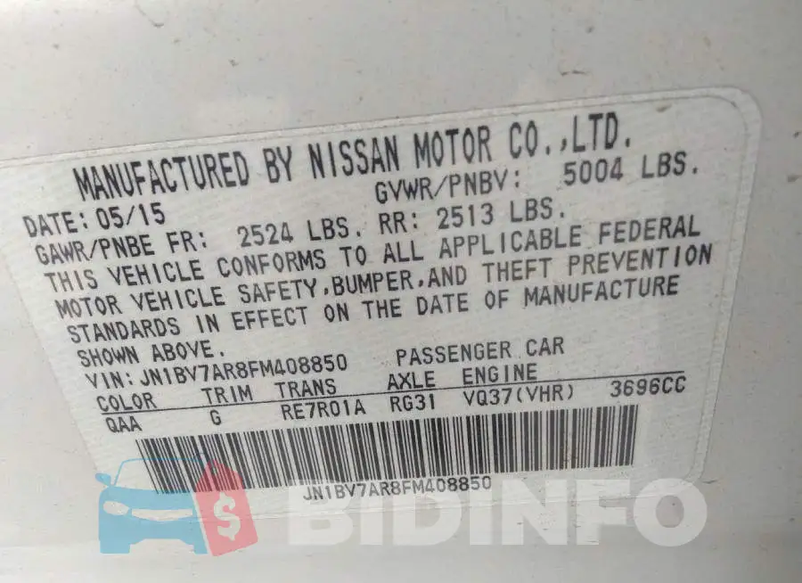 JN1BV7AR8FM408850 Photo# 9