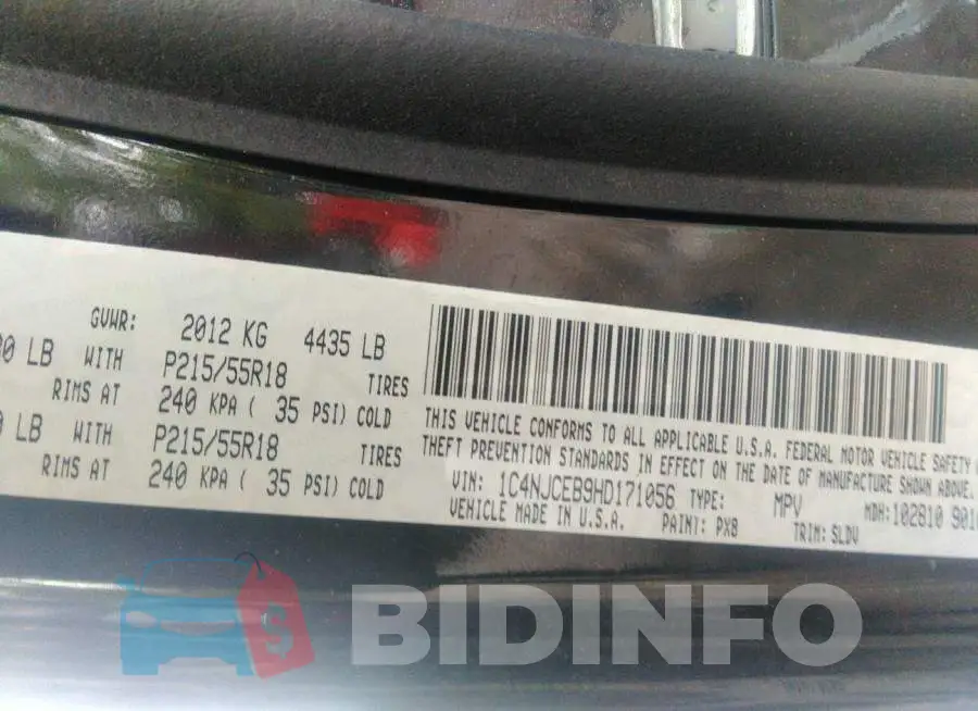 1C4NJCEB9HD171056 Photo# 9