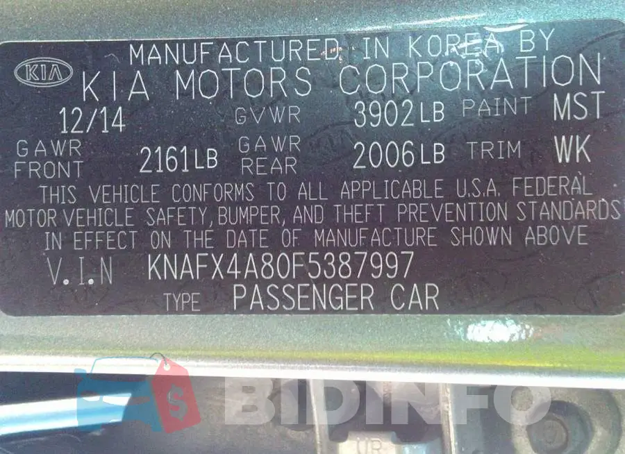 KNAFX4A80F5387997 Photo# 9