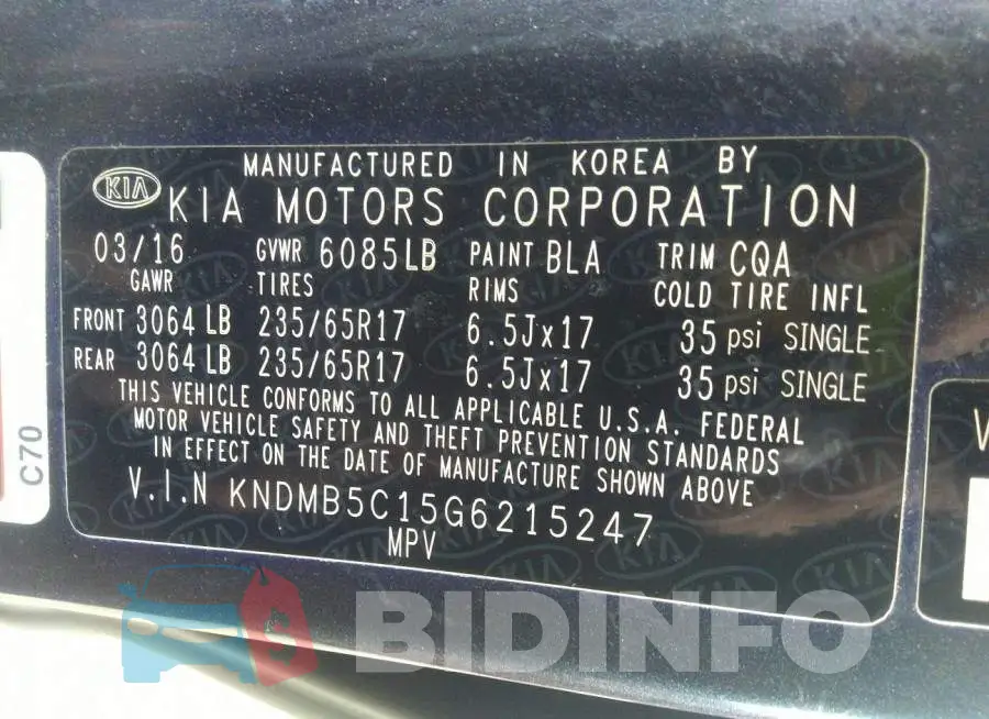 KNDMB5C15G6215247 Photo# 9