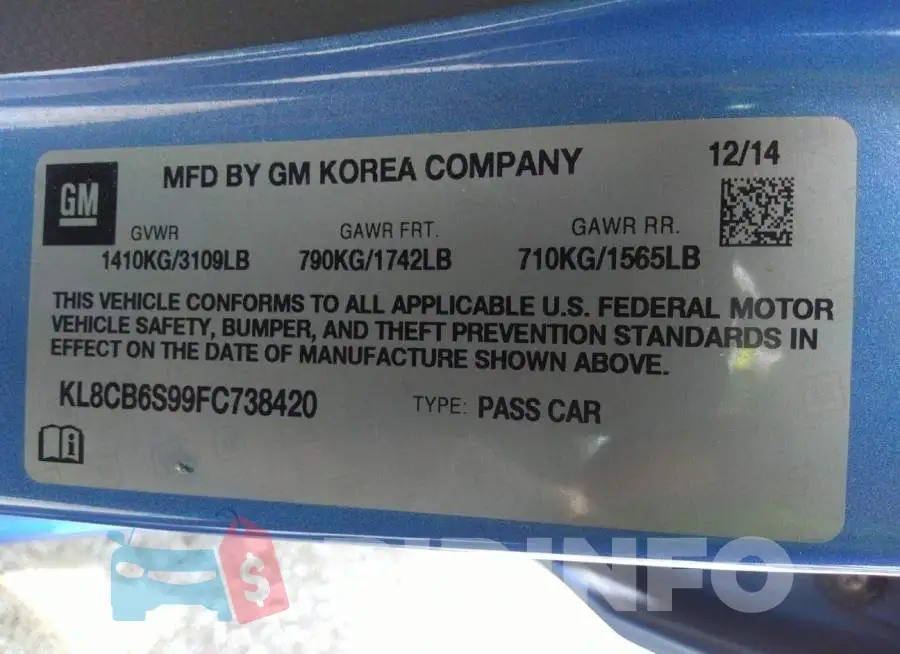 KL8CB6S99FC738420 Photo# 9