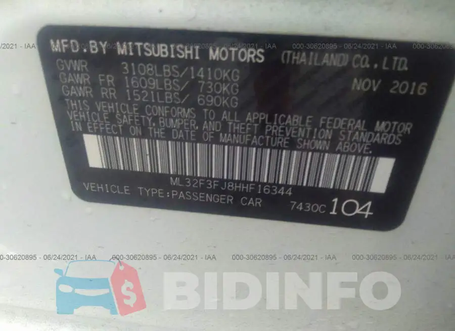 ML32F3FJ8HHF16344 Photo# 9