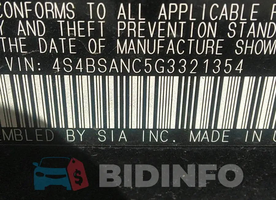 4S4BSANC5G3321354 Photo# 9