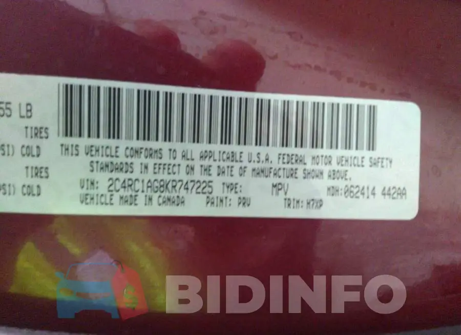 2C4RC1AG8KR747225 Photo# 9