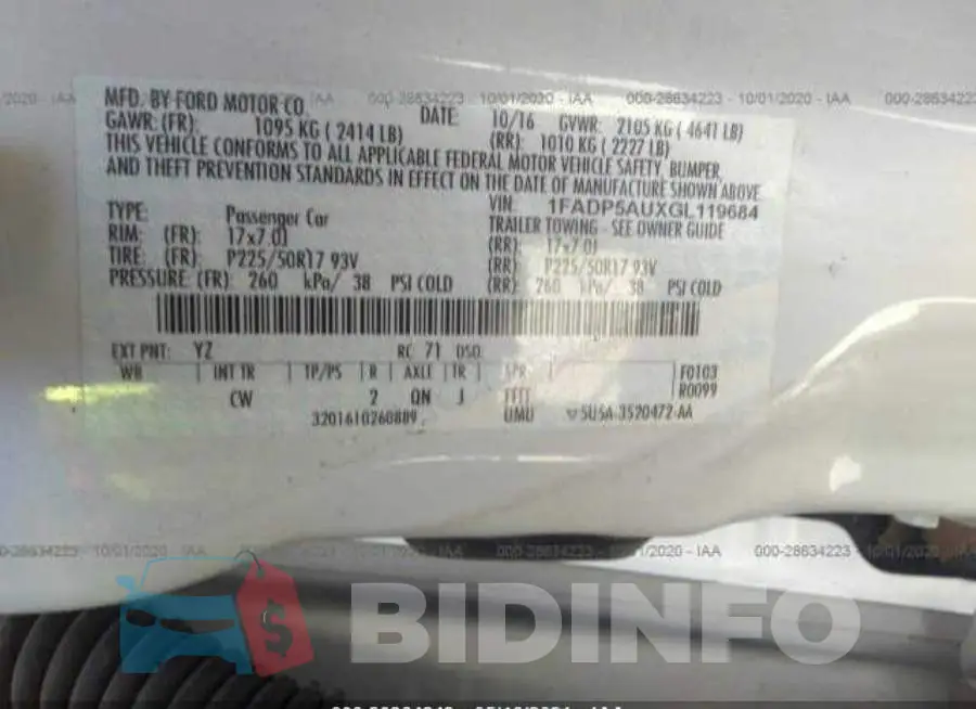 1FADP5AUXGL119684 Photo# 9