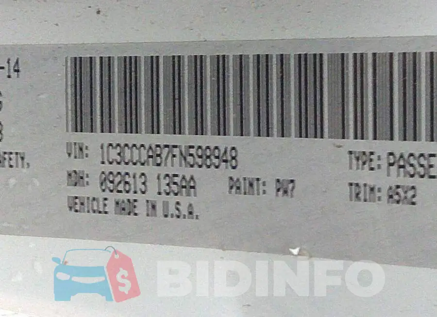 1C3CCCAB7FN598948 Photo# 9