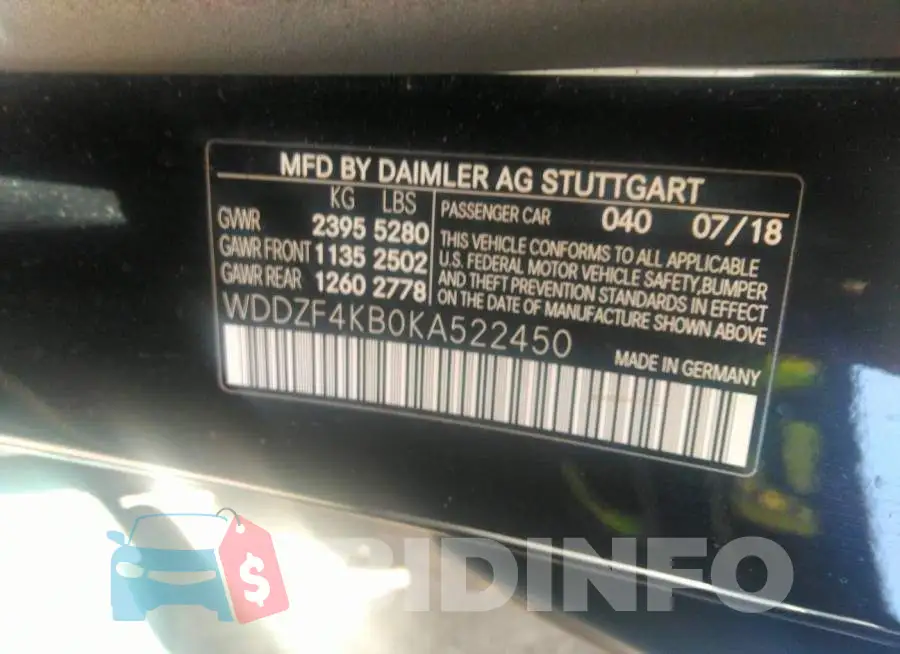WDDZF4KB0KA522450 Photo# 9