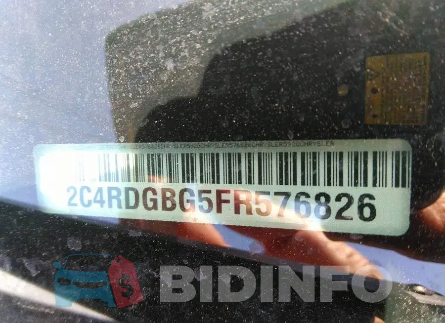 2C4RDGBG5FR576826 Photo# 9