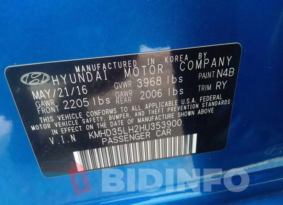 KMHD35LH2HU353900 Photo# 9