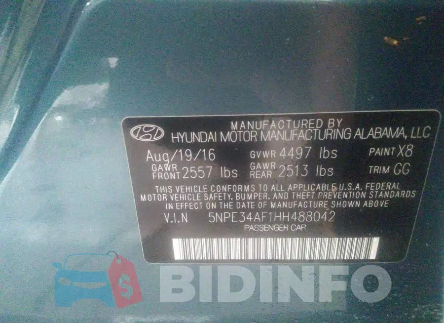 5NPE34AF1HH488042 Photo# 9
