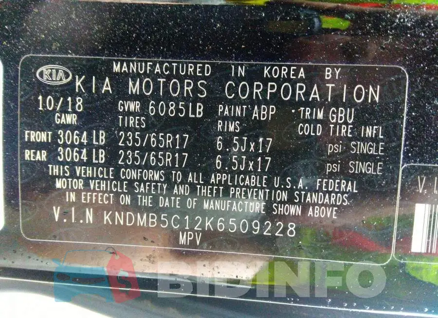 KNDMB5C12K6509228 Photo# 9