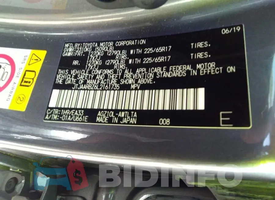 JTJAARBZ6L2161735 Photo# 9