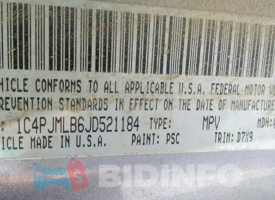 1C4PJMLB6JD521184 Photo# 9