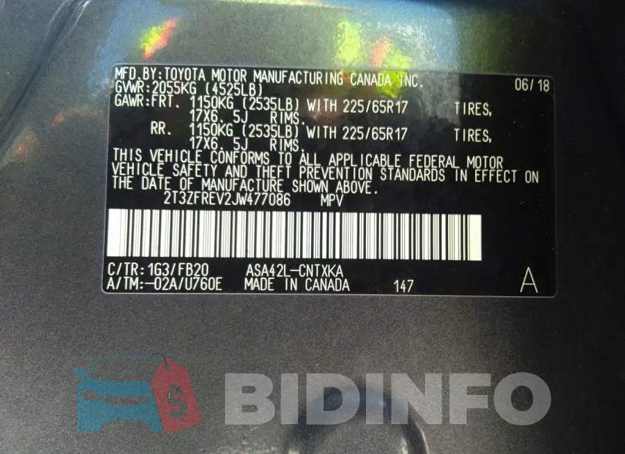2T3ZFREV2JW477086 Photo# 9