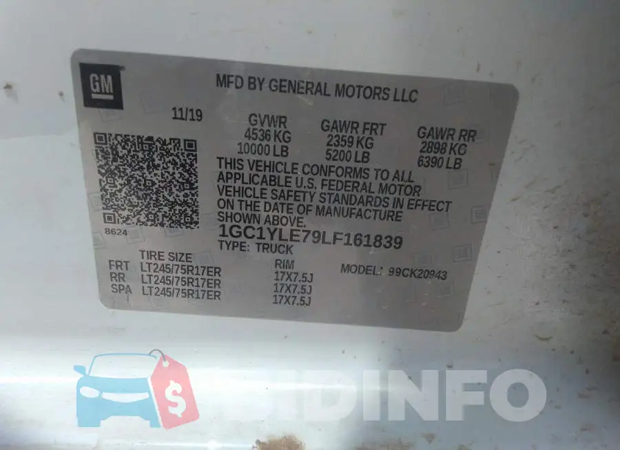 1GC1YLE79LF161839 Photo# 9