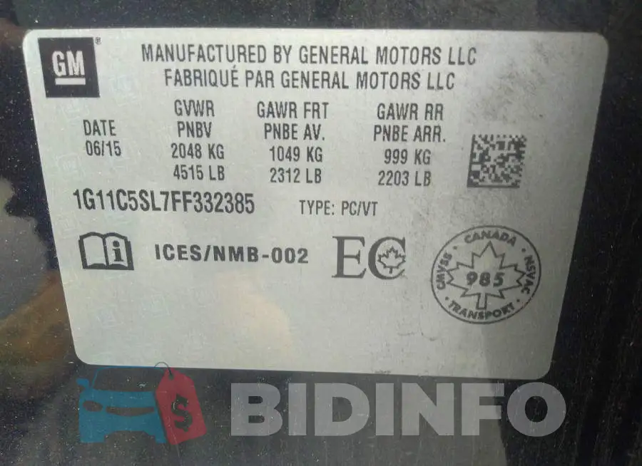 1G11C5SL7FF332385 Photo# 9