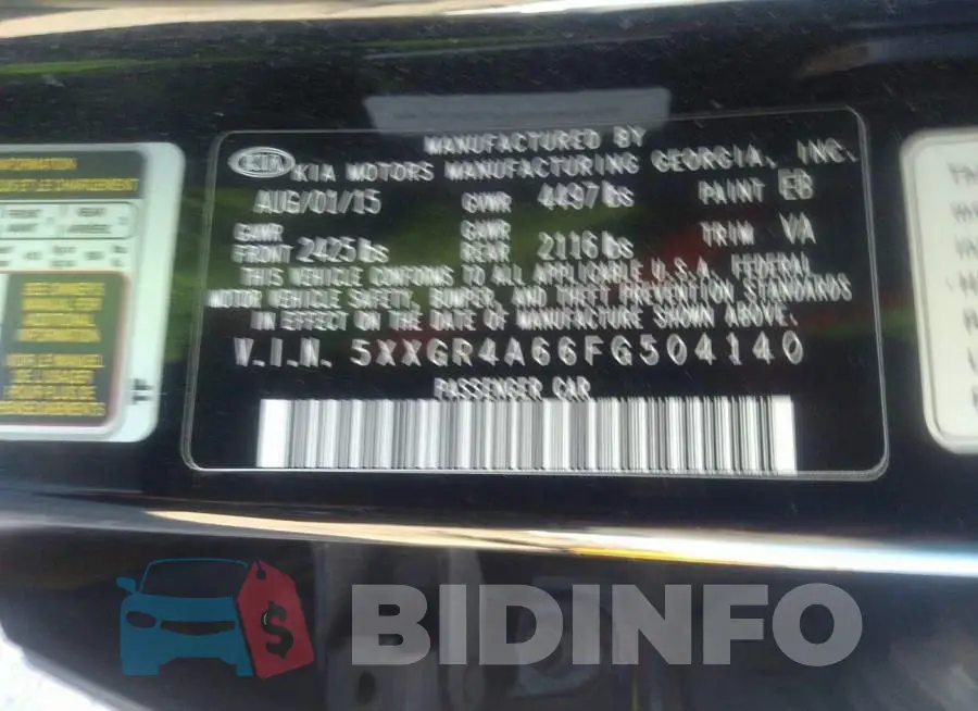 5XXGR4A66FG504140 Photo# 9