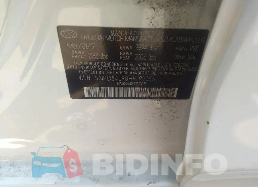 5NPD84LF8HH199055 Photo# 9