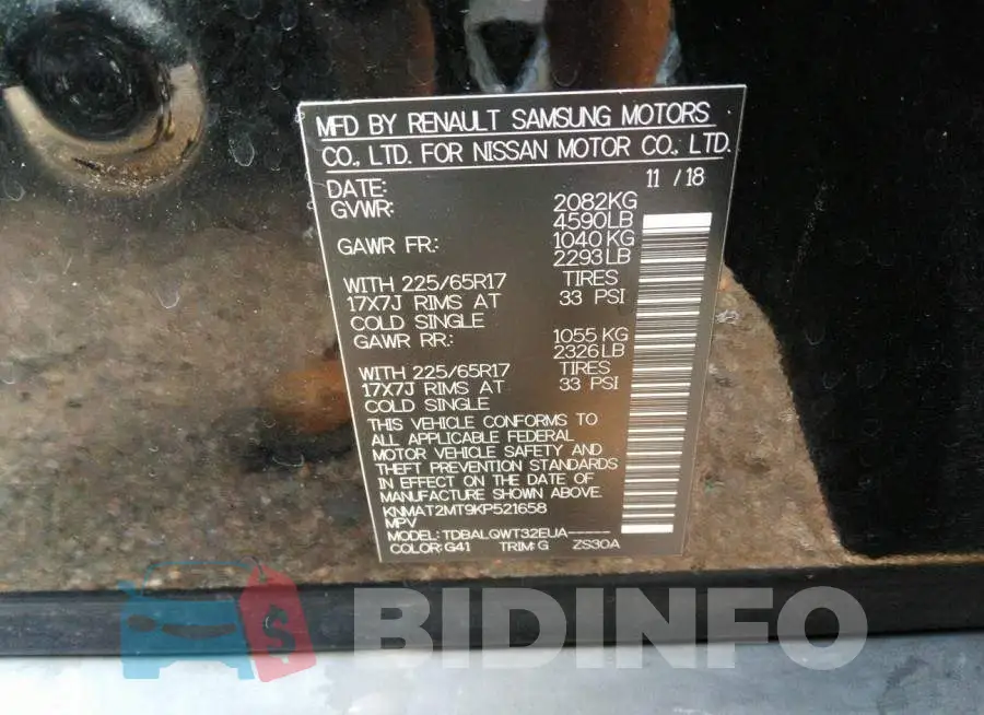 KNMAT2MT9KP521658 Photo# 9