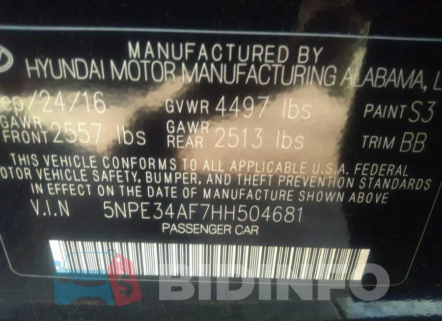 5NPE34AF7HH504681 Photo# 9