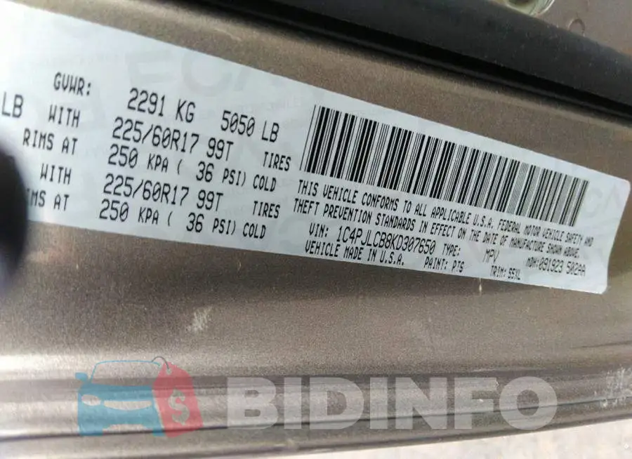 1C4PJLCB8KD307650 Photo# 9