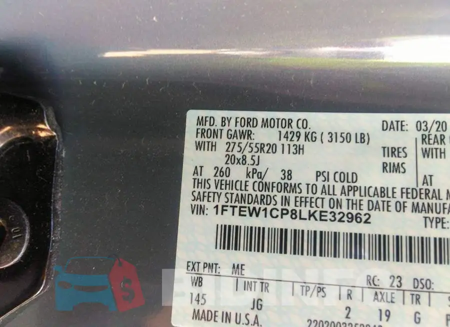 1FTEW1CP8LKE32962 Photo# 9