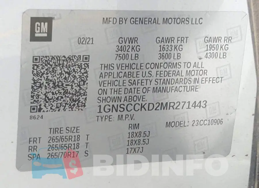 1GNSCCKD2MR271443 Photo# 9
