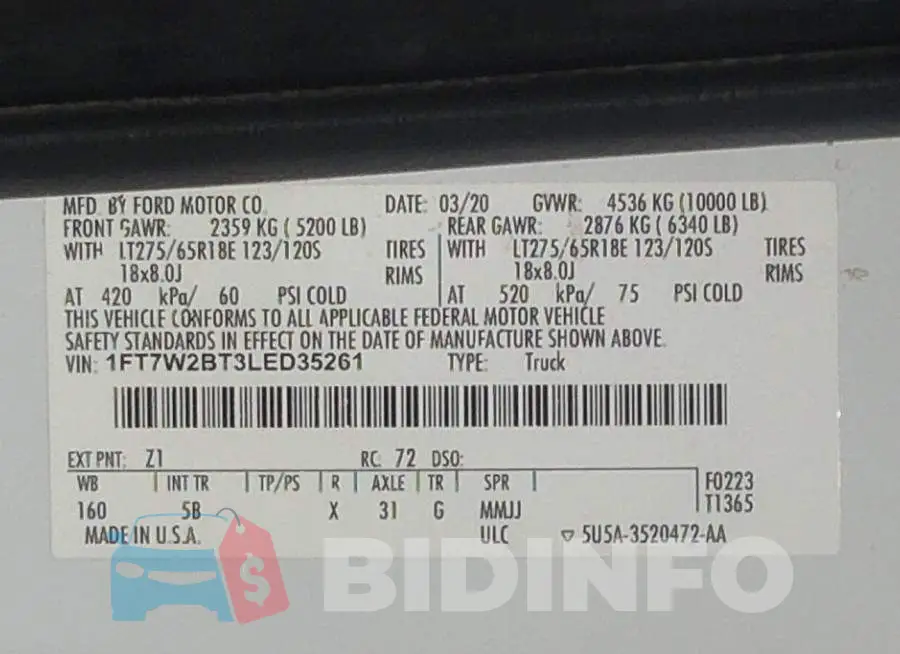 1FT7W2BT3LED35261 Photo# 9