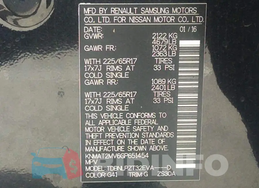 KNMAT2MV6GP651454 Photo# 9