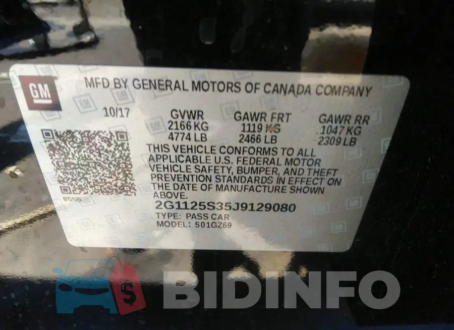 2G1125S35J9129080 Photo# 9