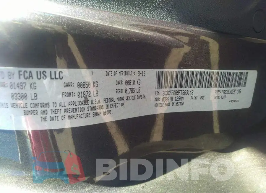 3C3CFFAR9FT663143 Photo# 9