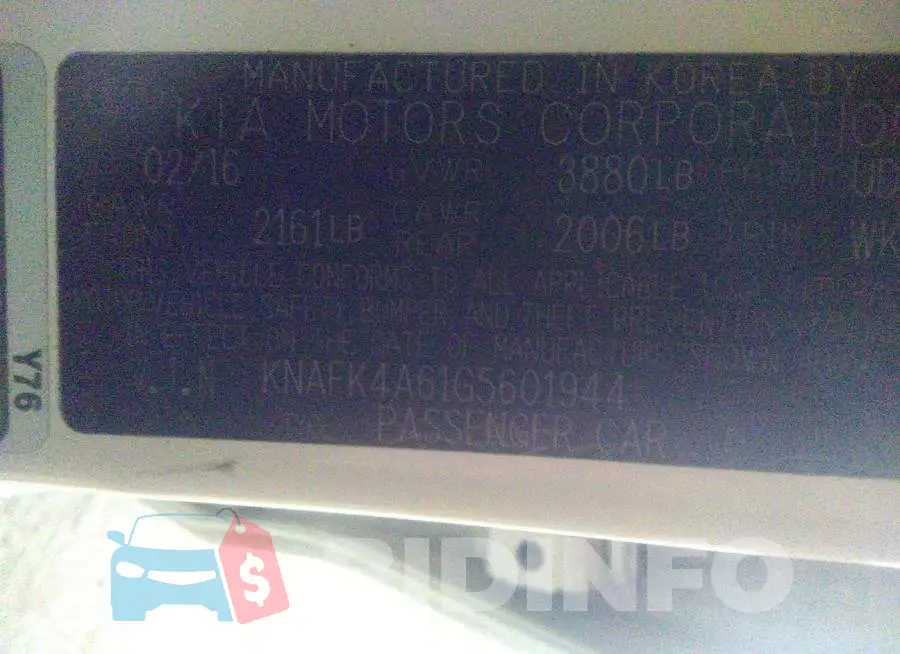 KNAFK4A61G5601944 Photo# 9