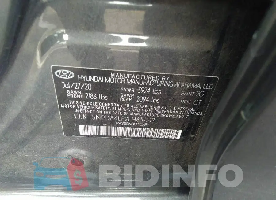 5NPD84LF2LH610619 Photo# 9
