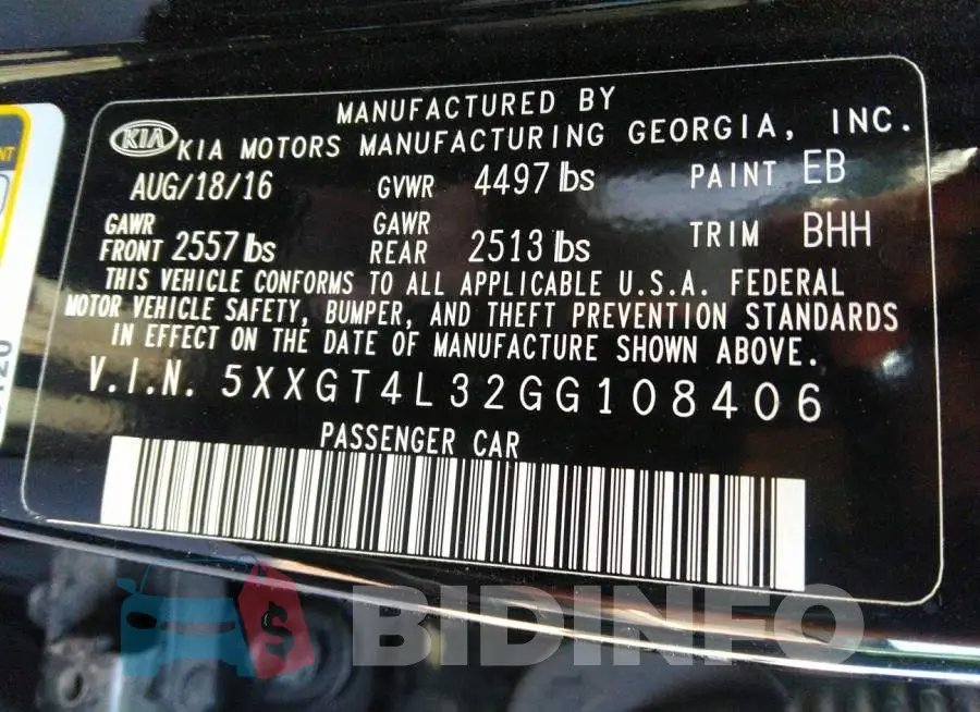 5XXGT4L32GG108406 Photo# 9