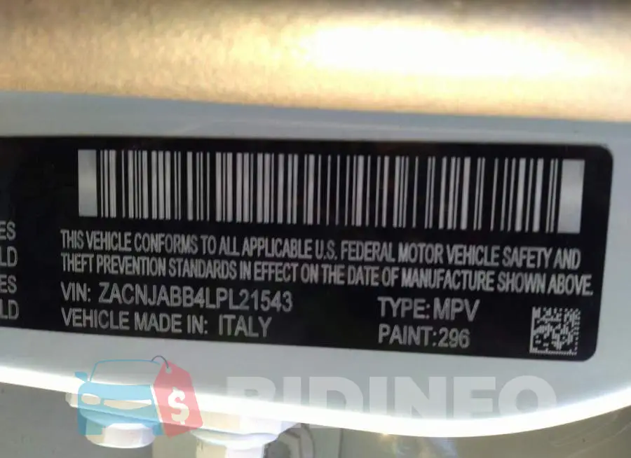 ZACNJABB4LPL21543 Photo# 9