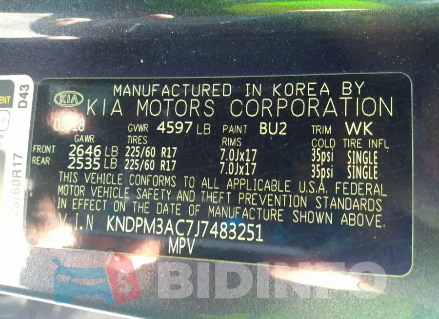 KNDPM3AC7J7483251 Photo# 9