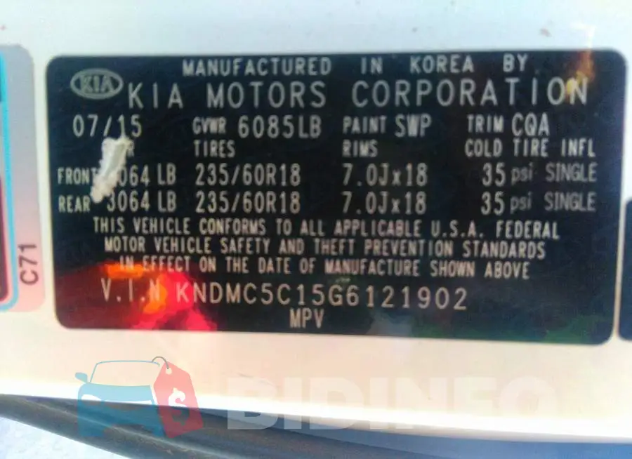 KNDMC5C15G6121902 Photo# 9