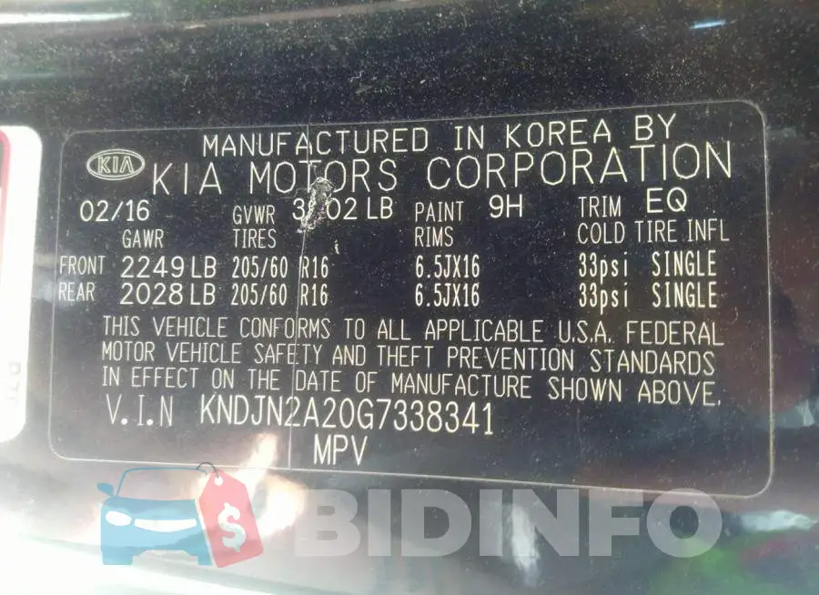KNDJN2A20G7338341 Photo# 9