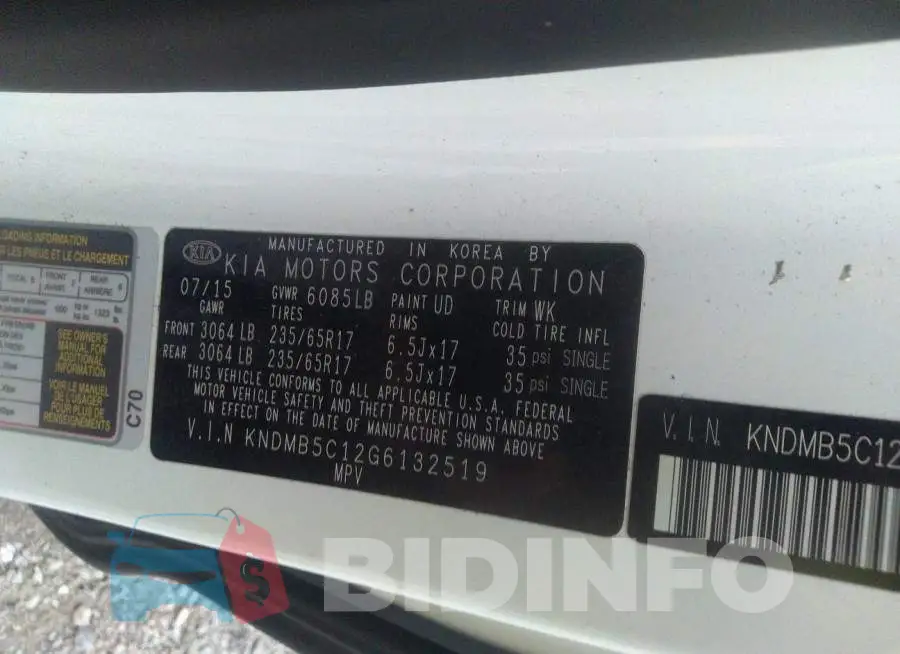 KNDMB5C12G6132519 Photo# 9