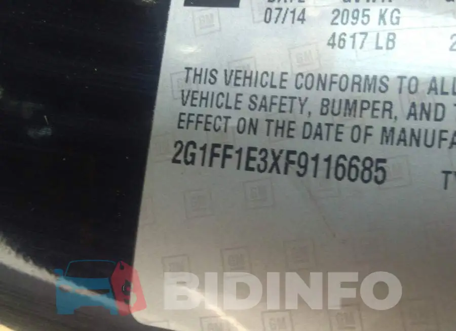 2G1FF1E3XF9116685 Photo# 9