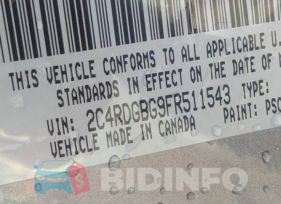 2C4RDGBG9FR511543 Photo# 9