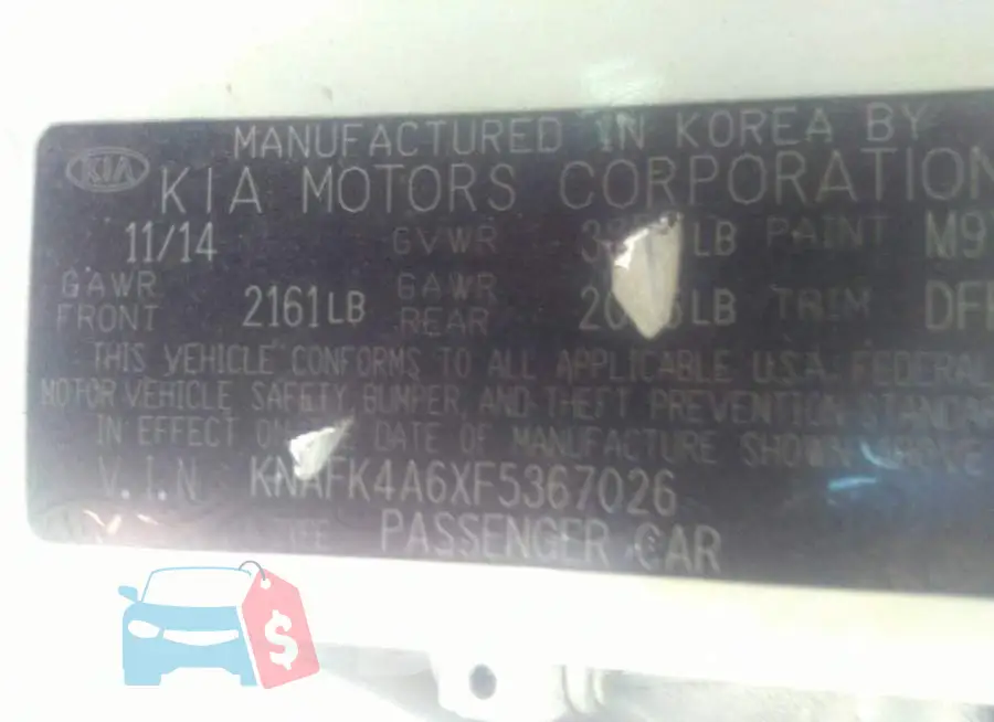 KNAFK4A6XF5367026 Photo# 9
