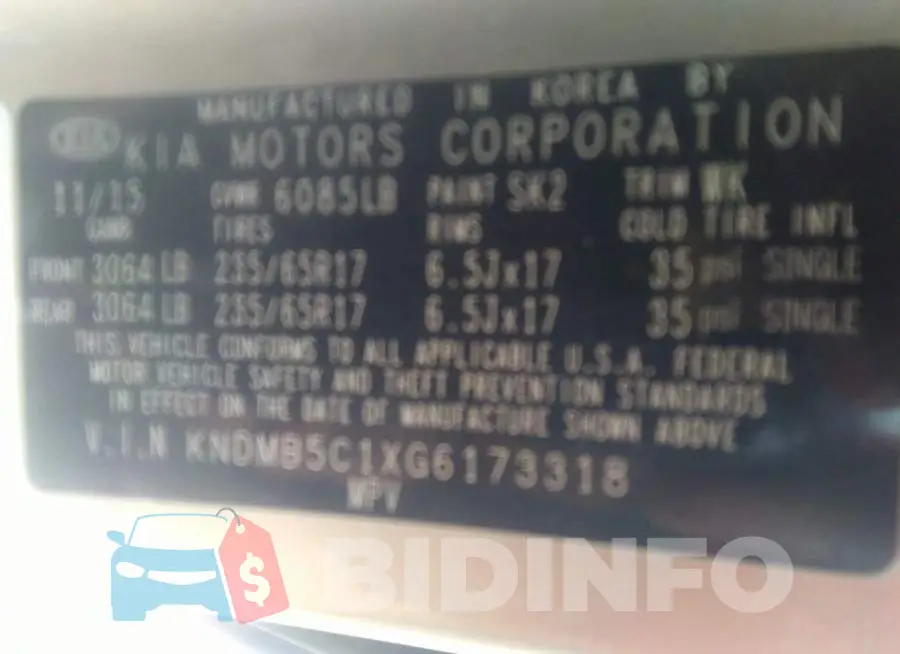 KNDMB5C1XG6173318 Photo# 9