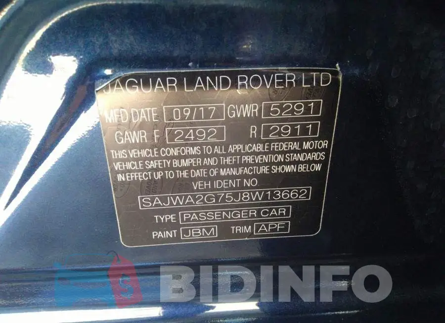 SAJWA2G75J8W13662 Photo# 9