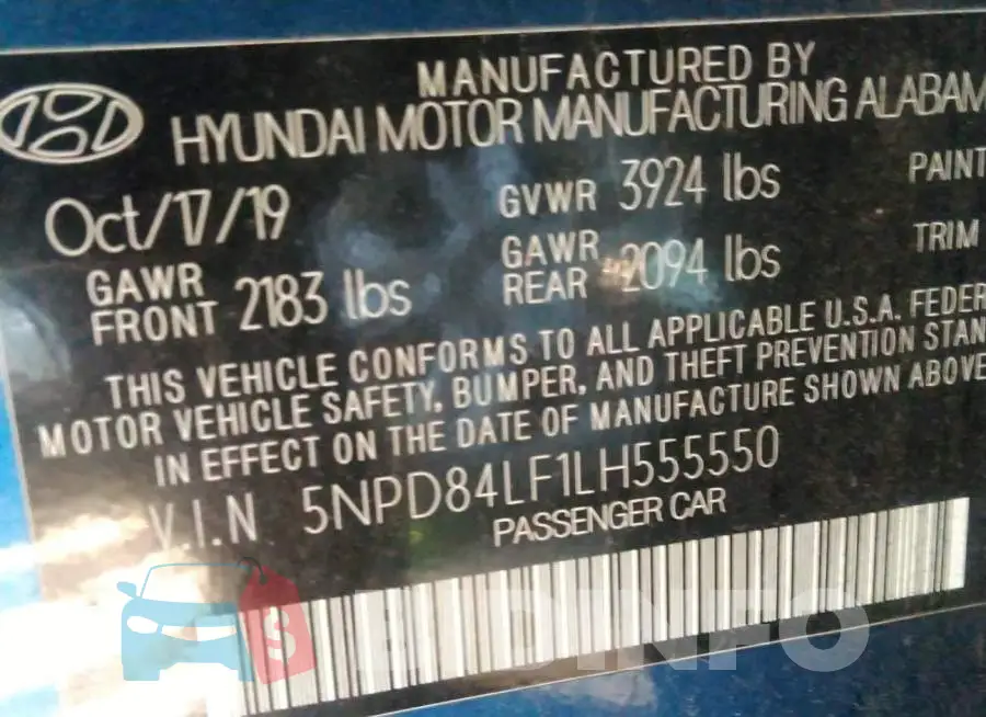 5NPD84LF1LH555550 Photo# 9