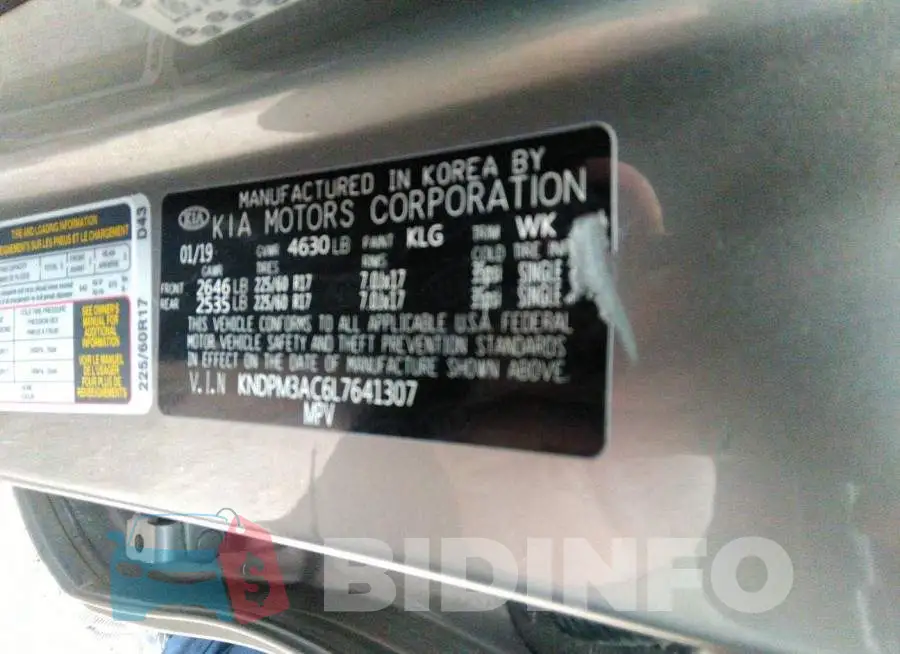 KNDPM3AC6L7641307 Photo# 9