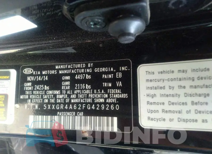 5XXGR4A62FG429260 Photo# 9